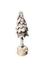 Sneeuw Boompje op Houten Stam – 30 cm